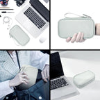 Electronic Organizer Travel Cable Accessories Bag,Electronic Organizer Case,Electronic Accessories Organizer Bag for Power Bank, Charging Cords, Chargers, Mouse, USB Cable, Earphones (Mint Green)