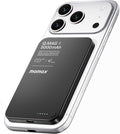 MOMAX Magnetic Power Bank 5000mAh, Ultra Slim 0.3Inch, 20W Fast Charging, Wireless Portable Charger for iPhone 17/16/15/14/13/12 Series, Magsafe Compatible(Black)