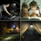 LE LED Camping Lantern Rechargeable, 410LM, 5 Light Modes, Power Bank, Waterproof, Mini Flashlight with Magnetic Base for Hurricane Emergency, Outdoor, Hiking, Home and Car