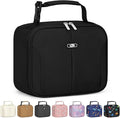Capolo Insulated Lunch Box for Kids, Cute Thermal Lunch Bag for School, Reusable Lunch Tote for Boys and Girls, Durable Cooler Bag with Easy Grab Handle, Lightweight and Easy to Clean Meal Bag, black
