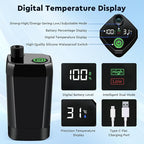 Fotgear Portable Camping Shower - 6000mAh Rechargeable Outdoor Shower with LED Display - IPX7 Waterproof Camping Shower Kit for Hiking, Travel, Car Washing, RV, Pet Bath