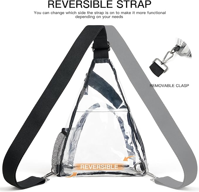 LATMAP 7L Sling Bag For Women Men Backpack Fanny Pack Crossbody Chest Travel Shoulder Belt Bags Purse Handbag PU Leather