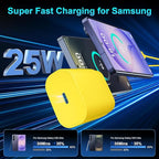 Super Fast Charger Type C, 25W USB C Wall Charger Fast Charging for Samsung Galaxy S26 Ultra/S26/S26+/S25 Ultra/S25/24 Ultra/S24/S23 Ultra/S22 Ultra with 10FT Long Android Type C Charger Cable 2Pack
