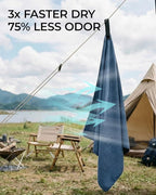 Quick Dry Microfiber Towel Travel, Beach & Camping Towels. Fast Drying, Super Absorbent & Ultra Compact for Travel, Bath, Gym, Swimming, 1 Pack, 48''x24'' Navy Blue