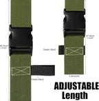 Luggage Straps for Suitcases TSA Approved-2 Pack Bright Personalized Luggage Belt Strap for Suitcase/Carry On Bag Luggage Accessories for Travel (ArmyGreen)