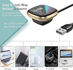 Maledan Charger Cable Compatible with Fitbit Sense/Fitbit Versa 4 Charger, Durable Replacement USB Charging Dock Stand Station Accessories for Fitbit Versa 4/Versa 3/Sense/Sense 2 Smartwatch Women Men