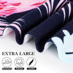 Oversized Terry Beach Towel 36 x 72 in Soft Extra Large XL Pool Swimming Towels Clearance for Adults Blanket Travel Essentials Cruise Accessories Must Haves Vacation Stuff Lounge Chair Cover Flamingo