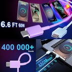 USB C Android Charger Fast Charging Cord, Super Fast Phone Chargers 6.6FT C to C Type Cable with 25W USBC Wall Block for Samsung Galaxy S26 S25 S24 Ultra Plus/S23/S22/S21/S20/Note 20/10,Gradient
