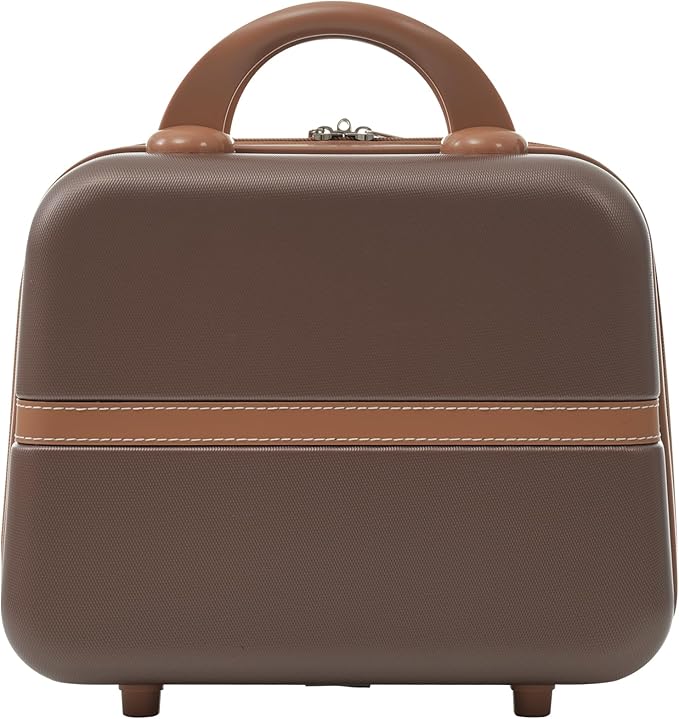 Luggage Sets, 2 Piece Carry on Luggage Set with Travel Bag, 2 Piece Expandable Spinner Hardshell Suitcase with TSA Lock, Back to School Suitcase, Women Men (Brown, 20/24 inch+Cosmetic Case)