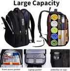 SHRRADOO Anti Theft Laptop Backpack Travel Backpacks with Combination Lock for Women Men College Backpack Computer Bag Fits 17 Inch Laptop,Black