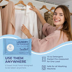 Travelwell Laundry Detergent Powder - Individually Wrapped Bulk Travel Laundry Detergent Packs - Hospitality Cleaning Supplies - Pack of 200, 1.5 oz