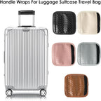 Luggage Handle Wraps -Suitcase Handle Wraps Travel Bag Handle Covers Suitcase Identifier Luggage Makers Covers(3Pcs-Black)