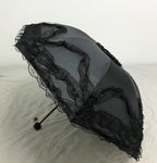URAWESO Vintage Lace Parasol Gothic Lolita Umbrella UV Sun Protection Witch Cosplay Photoshoot Props Party Decoration
