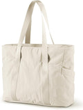 BAGSMART Tote Bag for Women, Tote Bag with Zipper Work Tote with Compartments Nurse Shoulder Hanbag for Travel, Gym