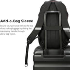 Swissdigital Laptop Backpack with USB Charging Port, Travel Backpack Fits 15.6 inches Computer, 31L Backpack for Men and Women, Brown Leopard | SD803-103