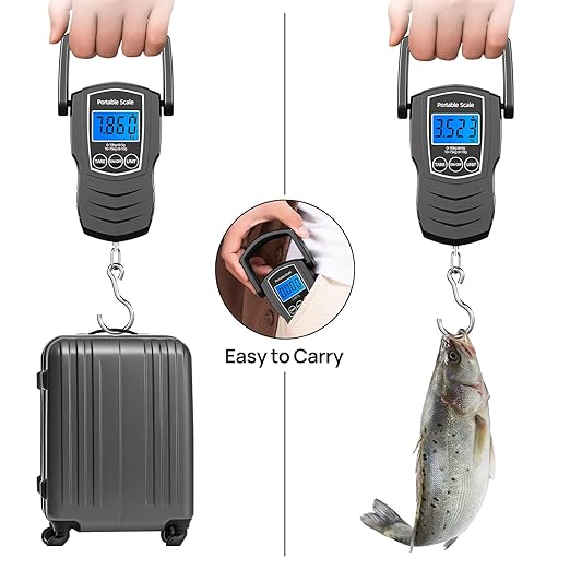 75Kg/165Lb Digital Luggage Scale for Travel, Fishing Weight Scale Unit with 1.5M Measuring Tape, Suitcase Weight Unit Can Switch Kg/Lb/Jin/Oz 4 Units, with Hook, Battery Included
