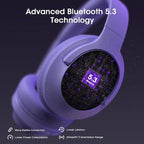 YUMONDEAR Bluetooth Headphones Over Ear, 80 Hrs Playtime Wireless Headphones with ENC Mic, Deep Bass EQ, Foldable Comfort for Travel, Gym & Commuting, Stocking Stuffers