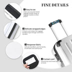 2 Pack Blue Sea Glass Mosaic Luggage Handle Wraps Suitcase Tags Identifiers for Travel Accessories