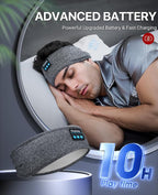 Perytong Sleep Headphones Wireless, Bluetooth Sports Headband Headphones with Ultra-Thin HD Stereo Speakers Perfect for Sleeping,Workout,Jogging,Yoga,Insomnia, Air Travel, Meditation (Grey)