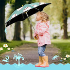ALAZA Kids Umbrella Stick Umbrellas Cute Umbrella for Boys Girls Toddler UV/Sun Rain Windproof