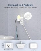 BEONDON 3-Pack Outlet Splitter, Small Outlet Extender, 3 Way Angled Wall Plug Extender, Cruise Ship Essentials, 3 Prong Grounded Plug Adapter for House, Hotel, Dorm, Hostel