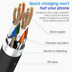 Apple USB C to USB C Charging Cable 3Pack 6ft, USBC Fast Charger Cord, 60W Type-C to Type-C Cable for iPhone 17/16 Pro Max Plus, iPhone 17 Air, iPad Air/Pro Black