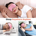 INNELO Sleep Mask for Side Sleeper, Eye Mask Sleeping Women Men, 100% Light Blocking 3D Contoured Cup Sleeping Mask Soft No Eye Pressure Cover Blindfold Night Shade for Travel Nap Yoga, Pink
