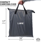 Tent & RV Camping Organizer with Zippered Flap, 9-Shelf Storage. RV Shoe Organizer, Dining Tent Organizer. Organize Any Other Camp Gear/Accessories (Patented - Licensed)