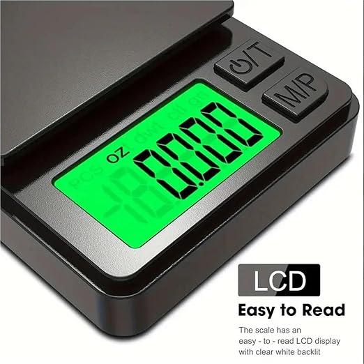 Travel Luggage Weight Scale - 4pcs Digital Pocket Scale 1000g/0.1g with Backlight LCD, Mini Handheld Scale for Food & Jewelry - Precision Measuring Tool (1 0.01g 500g)