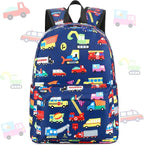 CAMTOP Preschool Backpack for Kids Boys Girls Toddler Backpack Kindergarten School Bookbags for Age 3-8 (Navy Vehicle)
