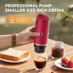 Portable Electric Espresso Machine, Travel Coffee Maker for Camping, Car Self-Heating Coffee Machine with USB-C, Compatible With NS Capsules & Ground Coffee, Portable Coffee Maker for Hiking,RV,Office