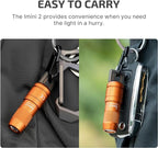 OLIGHT IMINI 2 EDC Rechargeable Keychain Flashlight, 50 Lumens Compact and Portable Mini LED Keyring Lights with Built-in Battery Ideal for Everyday Carry and Emergencies (Orange)