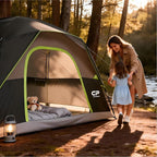 CAMPROS CP Camping Tent 2/4/6 Person, Waterproof Windproof Double Layer Dome Tent, Easy Setup with Large Mesh Windows & Wide Door for Outdoor Camping Backyard