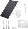 Solar Panel Compatible with Ring Camera, Solar Charger for Spotlight Cam Plus/Pro, Stick Up Cam Pro, 13ft Long Cable with USB-C to Ring DC Plug Adapter, IP65 Waterproof