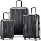 Samsonite Centric 2 Hardside Expandable Luggage with Spinner Wheels, Black, Carry-On 20-Inch