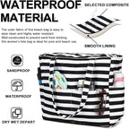 Bluboon Waterproof Beach Tote Pool Bags for Women Ladies Extra Large Carry On Bag With Wet Compartment for Weekender Travel