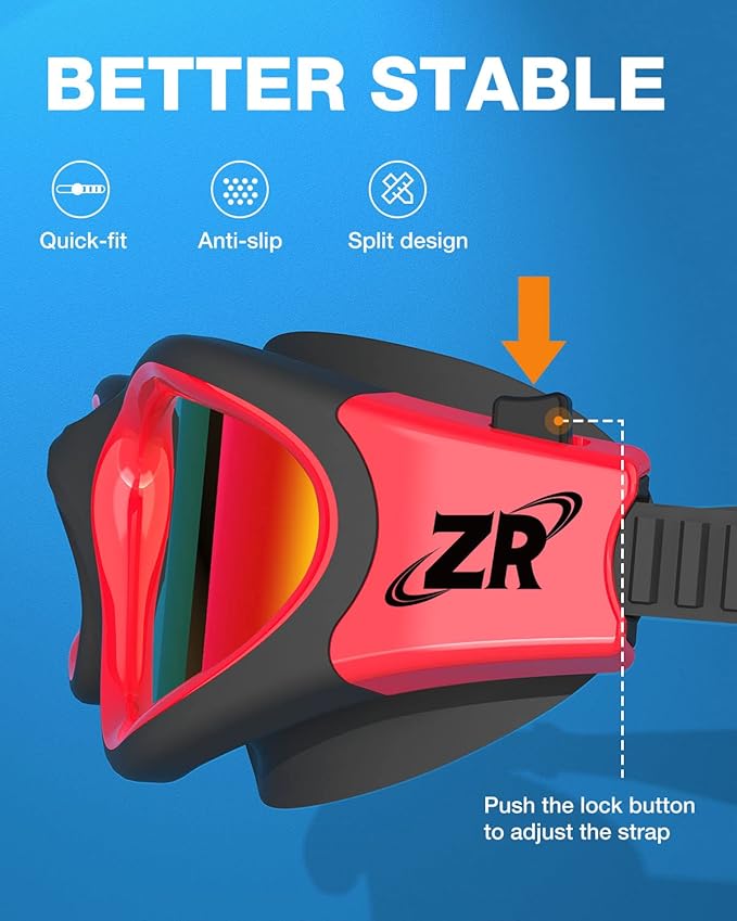 ZIONOR Swim Goggles, Upgraded G1 Polarized Swimming Goggles Anti-Fog for Adult Men Women