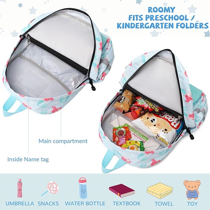 mygreen Toddler Backpack, Kids Backpack for Boys and Girls with Chest Strap | with Chest Strap