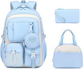 MOONBABY Girls Backpack, Kids Backpack for Girls, School bag for Primary Elementary Teenage, Middle School Students Bookbag