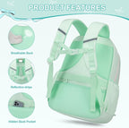 DIGOBAY Backpack for Girls, 3PCS Girls Backpack for School with Lunch Bag Pencil Case, Cute Kids Teens Bookbag for Kindergarten Elementary Preschool Middle School (Green)