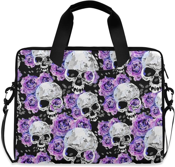 MNSRUU Laptop Bag for 15.6 inch Black Gothic Bats