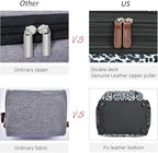MIYCOO Lunch Bag & Lunch Box for Women Men, Double Deck Leakproof Insulated Soft Large Adult Camping Cooler bag for Work, Beach, Picnic, Travel (Leopard print, 15L)