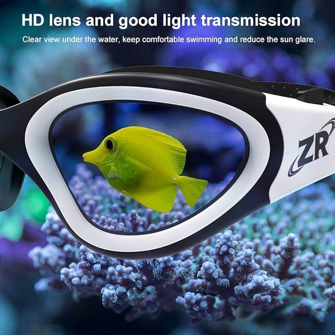 ZIONOR Swim Goggles, Upgraded G1 Polarized Swimming Goggles Anti-Fog for Adult Men Women