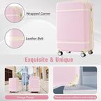 Hardshell Luggage Sets 4Pc with TSA Lock ABS Suitcase Hardshell Luggage Set