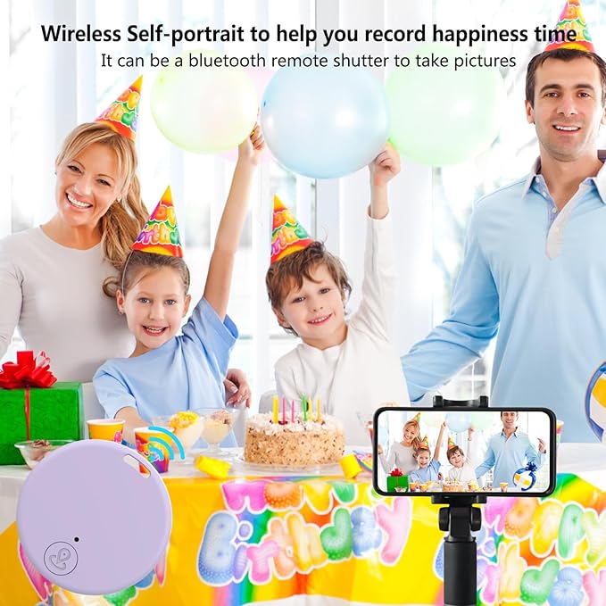 Aircawin GPS Tracker Case,Key Item Finder Locator,No Monthly Fee App for iOS/Android 2023 Latest,Portable Anti-Lost Bluetooth Mini Tag Item Tracker for Luggages/Kids/Pets/Phone/Wallet/Bag-1Pcs-Purple