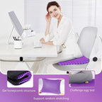 Gel Seat Cushion, for Long Sitting -Double Thick Gel Seat Cushion Breathable Honeycomb Chair Cushion with Non-Slip Cover for Office Chair Car, Wheelchair, Long Trips,Relief Sciatica Pain
