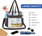 USPECLARE Clear Bag for Stadium Events,Transparent Bag for Work Sports Games Concerts Travel Gym