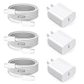 [Apple MFi Certified] iPhone Charger Fast Charging,6FT 3Pack Fast USB C Wall Chargers Plug Adapter USB C to C Cable Cord for Apple iPhone 17E/17/17 Pro/17 Pro max/Air/16/16 Pro Max/15,iPad Pro,Airpods
