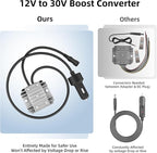 Starlink Mini Cable Car Adapter with Step Up Converter, 12V Power Cable with Cigarette Lighter Plug, 10-28V to 30V 3.5A Conversion Kit for Truck RV No Worry About Voltage Drop or Rise