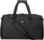 Halfday Convertible 2-in-1 Garment Duffel Weekender Bag 40L: Wrinkle-Free Travel (Hanging Suit Compartment, Shoe Pockets, Trolley Sleeve), Durable & Water-Resistant Carry-on, Shadow